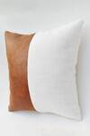 Buy_Throwpillow_Brown Cotton Colorblock Cushion Cover