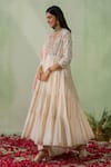 Buy_VARUN CHHABRA_Ivory Anarkali And Pant Cambric Lined With Mul Tiered Set_Online_at_Aza_Fashions