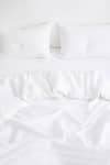 Thread Connect_White Pure Linen Plain Natural Duvet Cover Bedsheet Set _Online_at_Aza_Fashions