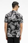 Shop Terra Luna Black Cotton Palawan Paisley Print Shirt at Aza Fashions Shop_Terra Luna_Black Cotton Palawan Paisley Print Shirt _at_Aza_Fashions