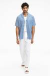 Buy_Terra Luna_White Cotton Palawan Bling Stripe Print Shirt _at_Aza_Fashions