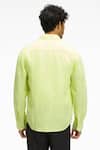 Shop_Terra Luna_Yellow 100% Linen Coda Shirt _at_Aza_Fashions