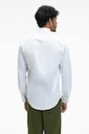 Shop_Terra Luna_White Pacha Organic Handloom Oxford Cotton Shirt_at_Aza_Fashions