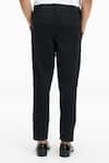 Shop_Terra Luna_Black 100% Handloom Twill Cotton Plain Argo Pant _at_Aza_Fashions