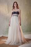 Buy_Cedar & Pine_Ivory Tulle Embellished Sequin Sweetheart Neck Strapless Gown _at_Aza_Fashions