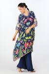 Buy Limerick By Abirr N' Nanki Black Georgette, Silk V-neck Avis Garden Pattern Kaftan Tunic With Sharara Online at Aza Fashions Buy_Limerick By Abirr N' Nanki_Black Georgette, Silk V-neck Avis Garden Pattern Kaftan Tunic With Sharara _Online_at_Aza_Fashions