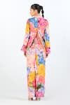 Shop_Limerick By Abirr N' Nanki_Multi Color Habutai Silk Floral Esra Pattern Pant  _at_Aza_Fashions