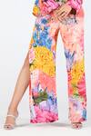 Limerick By Abirr N' Nanki_Multi Color Habutai Silk Floral Esra Pattern Pant  _at_Aza_Fashions