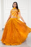 Buy Kirti Agarwal - Pret N Couture Yellow Organza, Chanderi Lace Embellished Blouse Lehenga Set at Aza Fashions Buy_Kirti Agarwal - Pret N Couture_Yellow Organza, Chanderi Lace Embellished Blouse Lehenga Set _at_Aza_Fashions