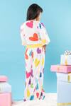 Shop Kirti Agarwal - Pret N Couture White Cotton Heart Print Crop Top And Palazzo Set at Aza Fashions Shop_Kirti Agarwal - Pret N Couture_White Cotton Heart Print Crop Top And Palazzo Set _at_Aza_Fashions
