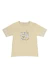 Buy_Rang by Lespetits_Beige Shell And Lining Bamboo Good T-shirt  _at_Aza_Fashions