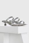 Buy_Oroh_Silver Square Front Textured Sandals_at_Aza_Fashions