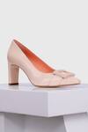 Oroh_Pink Buckles Majorca Leather Pump Heels _Online_at_Aza_Fashions