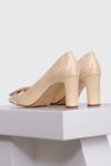 Buy_Oroh_Off White Buckles Majorca Square Toe Pump Heels _Online_at_Aza_Fashions
