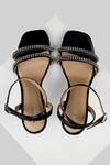 Shop_Oroh_Black Crystals Jaen Leather Embellished Sandals_at_Aza_Fashions