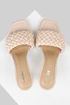 Shop_Oroh_Beige Paterna Leather Basket Weave Sandals_at_Aza_Fashions
