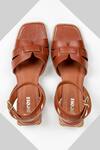 Shop Oroh Brown Lieda Premium Leather Buckle Strap Sandals at Aza Fashions Shop_Oroh_Brown Lieda Premium Leather Buckle Strap Sandals _at_Aza_Fashions