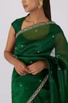 Buy_Shimai Jayachandra_Green Silk Organza Embroidered Floral After The Summer Rain Saree With Blouse _Online_at_Aza_Fashions