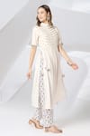 Shop_Adamantia_Off White Muslin Silk Printed And Hand Yoke Anarkali & Palazzo Set  _at_Aza_Fashions