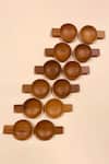 Shop_Tessera_Brown Natural Wood Tapas Small Spoons Set Of 12_at_Aza_Fashions
