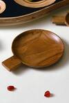 Tessera_Brown Natural Wood Tapas Small Spoons Set Of 12_at_Aza_Fashions