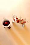 Buy_Tessera_Silver Stainless Steel Stand With Skewers Set Of 13_Online_at_Aza_Fashions