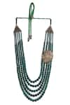 Buy_Cosa Nostraa_Green Lion Pendant Royal Mala _Online_at_Aza_Fashions