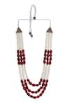 Buy_Cosa Nostraa_Red Garnet Stones Embellished Mala _Online_at_Aza_Fashions