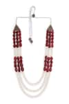 Buy_Cosa Nostraa_Red Beads Vintage Embellished Mala _Online_at_Aza_Fashions