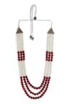 Buy_Cosa Nostraa_Red Beads Dainty Embellished Mala _Online_at_Aza_Fashions