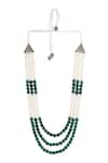 Buy_Cosa Nostraa_Green Beads Glam Embellished Mala _Online_at_Aza_Fashions