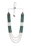 Buy_Cosa Nostraa_Green Beads Vogue Embellished Mala _Online_at_Aza_Fashions