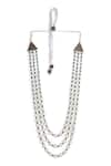 Buy_Cosa Nostraa_Green Beads Pearl Pride Embellished Mala _Online_at_Aza_Fashions