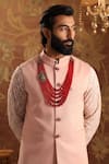 Buy_Cosa Nostraa_Red Beads Premium Ganesha Embellished Mala_at_Aza_Fashions