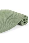 Shop_Perenne Design_Green Cotton Embroidered Quilt Single Pc _at_Aza_Fashions