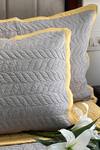 Shop_Sadyaska_Grey 300tc Cotton Quilted Reversible Bedsheet Set_at_Aza_Fashions