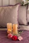 Buy_Sadyaska_Purple 300tc Cotton Quilted Reversible Bedsheet Set_at_Aza_Fashions