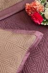 Shop_Sadyaska_Purple 300tc Cotton Quilted Reversible Bedsheet Set_Online_at_Aza_Fashions