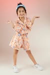 Buy_Joey & Pooh_Multi Color Cotton Twill Print Summer Theme Jacket With Shorts  _at_Aza_Fashions