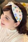 Buy_Joey & Pooh_White Daphne Flower Embroidered Headband