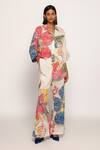 Buy_Saaksha & Kinni_Multi Color Cotton Blossom Print Palazzo _at_Aza_Fashions