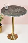 Buy Manor House Black Marble, Aluminium Granite Top Antique Brass Round End Table at Aza Fashions Buy_Manor House_Black Marble, Aluminium Granite Top Antique Brass Round End Table_at_Aza_Fashions