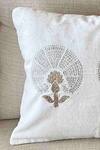 Shop_Mason Home_Cream Velvet Cotton Embroidery Pichola Floral Lumbar Cushion Cover_at_Aza_Fashions