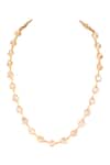 Shop_Sica Jewellery_Yellow Moissanite Polki Embellished Necklace _at_Aza_Fashions