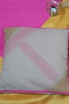 Buy_Inheritance India_Beige 100% Cotton Hand Block Print Diagonal Cushion Covers - Set Of 4_Online_at_Aza_Fashions