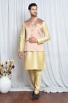 Buy_Aryavir Malhotra_Pink Woven Jacquard Abstract Nehru Jacket _at_Aza_Fashions