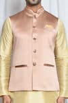 Buy_Aryavir Malhotra_Pink Woven Jacquard Abstract Nehru Jacket _Online_at_Aza_Fashions