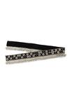 Shop Modarta Black Stones Honeycomb Pattern Hand Embroidered Belt Online at Aza Fashions Shop_Modarta_Black Stones Honeycomb Pattern Hand Embroidered Belt_Online_at_Aza_Fashions