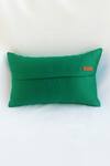 Shop_Throwpillow_Green Cotton Pleated Cushion Cover Single Pc_at_Aza_Fashions