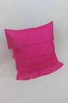 Buy_Throwpillow_Pink Cotton Fringe Cushion Cover_Online_at_Aza_Fashions
